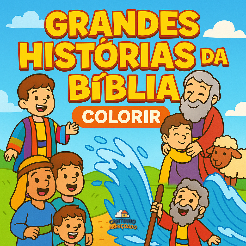 Capa - Grandes Histórias da Bíblia - Colorir